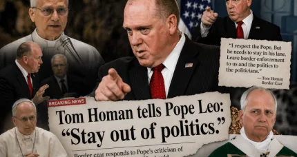 SHOTS FIRED: Homan Slams Pope Leo XIV Over Immigration Attack…