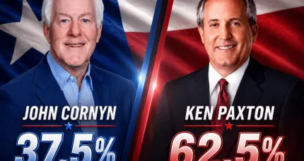 BREAKING: Ken Paxton ROUTS John Cornyn In Texas Senate Showdown…
