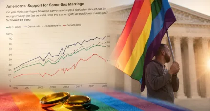 American Support for Same-Sex Marriage Drops Three Points in One Year, New Gallup Poll Finds