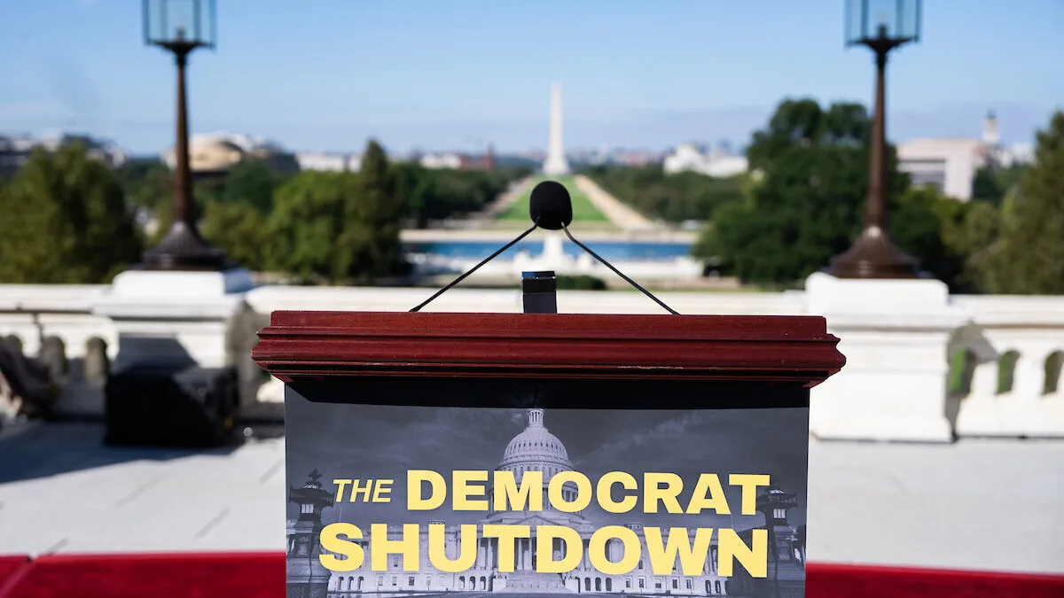 Do you blame the Democrats entirely for the government shutdown?