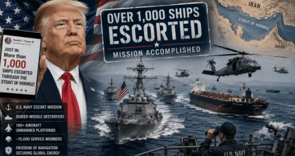 America’s ‘Wall of Steel’: U.S. Escorts 1,000+ Ships Through Hormuz