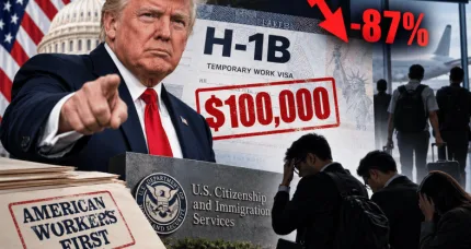 H-1B Applications Collapse 87% After Trump Imposes Six-Figure Cost